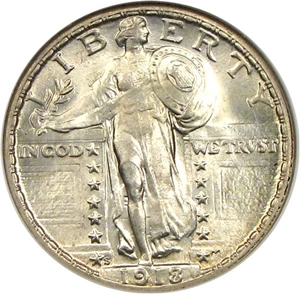 image for: 1918/7-S 25c NGC MS63 FH