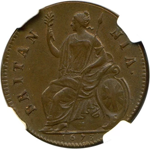 image for: Great Britain: 1673 1/2 D NGC MS63 BN