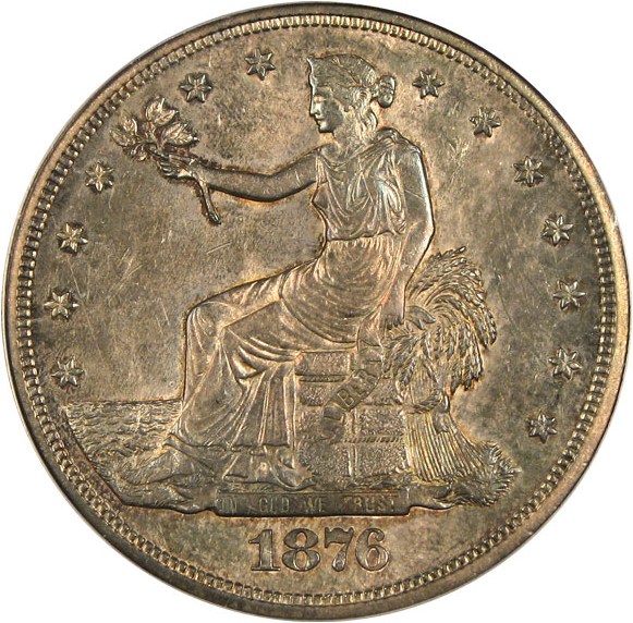 image for: 1876-S Trade$  PCGS MS63