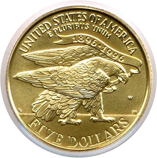 image for: 1995-W $5 Olympic Stadium PCGS MS70 