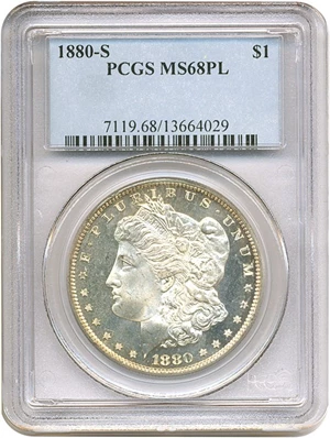 image for: 1880-S $1 PCGS MS68 PL