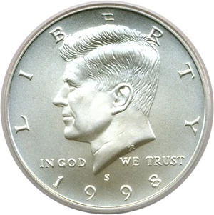 image for: 1998-S 50c SMS PCGS MS69