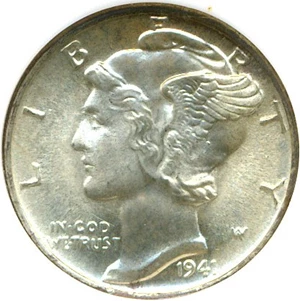 image for: 1941 10c ANACS MS65 FSB
