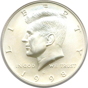 image for: 1998-S 50c SMS PCGS MS69