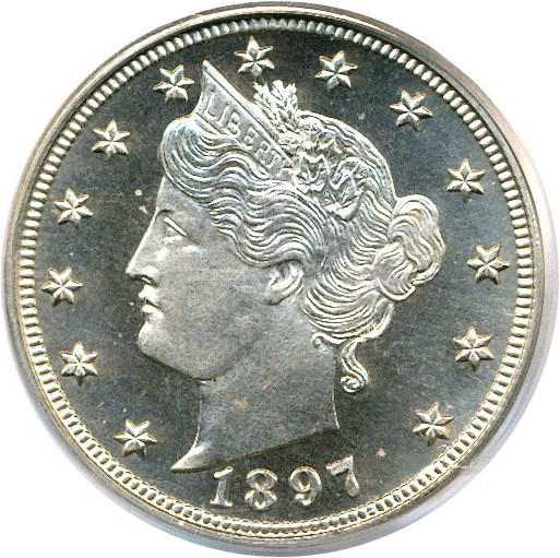 image for: 1897 5c  PCGS/CAC Proof 66