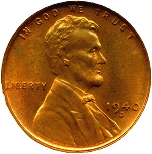image for: 1940-D 1c NGC MS67 RD