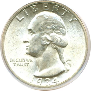 image for: 1934 25c Heavy Motto PCGS MS64 (FS-403)