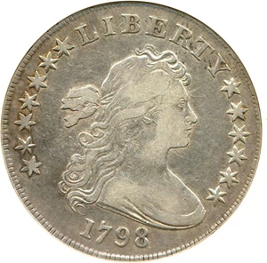 image for: 1798 $1 NGC VF20 (Pointed 9, 10 Arrows, BB-108, B-13)