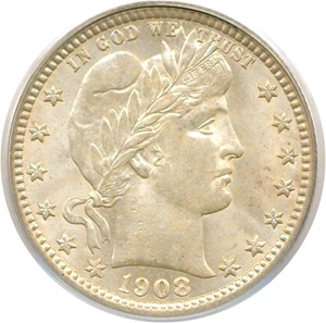 image for: 1908-O 25c PCGS MS64