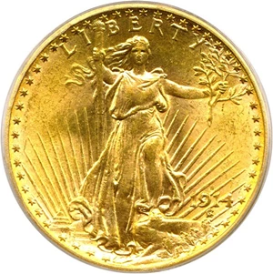 image for: 1914-S $20 PCGS MS65