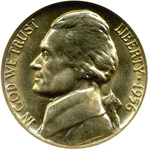 image for: 1956-D 5c NGC MS66
