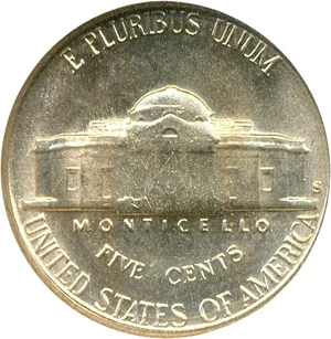 image for: 1949-S 5c NGC MS66