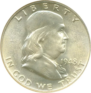 image for: 1948 50c NGC MS65 FBL