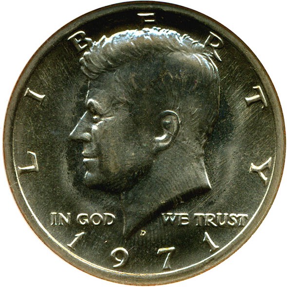 image for: 1971-D 50c  NGC MS66