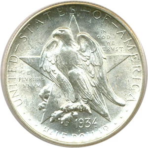 image for: 1934 50c Texas PCGS MS64