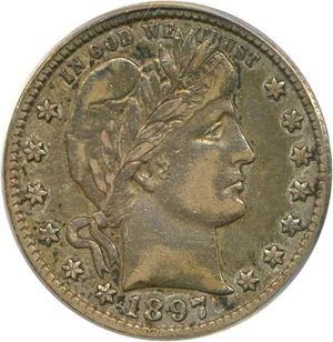 image for: 1897-O 25c PCGS XF40