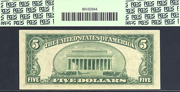 image for: Fr.1535 1953C $5  PCGS Gem CU65 PPQ  [C60258115A]