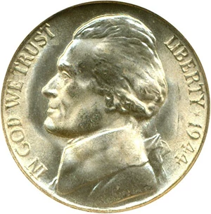 image for: 1944-S 5c NGC MS67