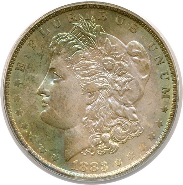 image for: Top 100 VAM: 1883-O $1 PCGS MS64 (VAM 4 O/O) * Color *