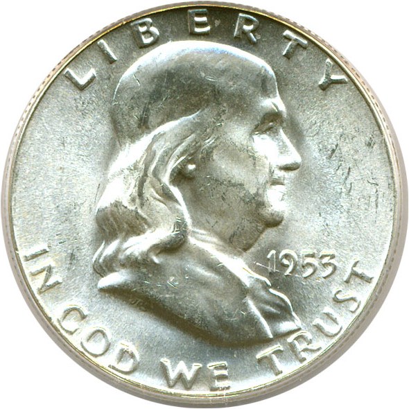 image for: 1953 50c  PCGS MS64 FBL