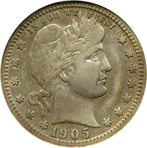 image for: 1905-S 25c DGS VF35 (Lightly Cleaned)