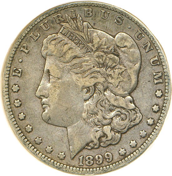 image for: Top 100 VAM: 1899-O $1 DGS XF40 (VAM-4,  Micro O)