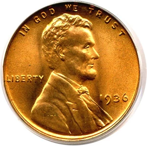 image for: 1936 1c PCGS MS66 RD