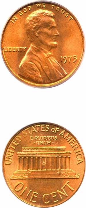 image for: 1975 1c PCGS MS67 RD