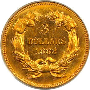 image for: 1882 $3 PCGS MS64