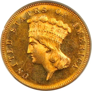image for: 1882 $3 PCGS MS64
