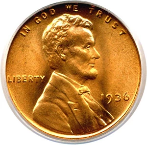image for: 1936 1c PCGS MS66 RD