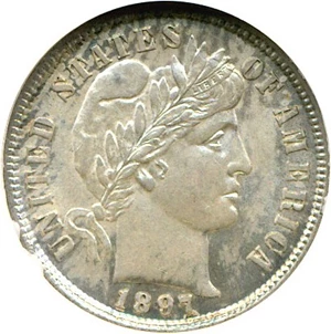 image for: 1897 10c NGC AU58