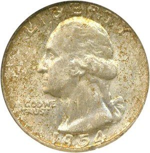 image for: 1954-D 25c NGC MS66