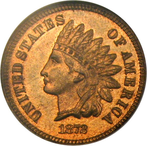 image for: 1872 1c  NGC Proof 65 RD