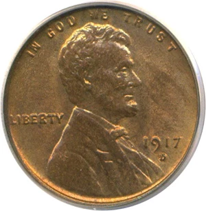image for: 1917-D 1c PCGS MS65 RB