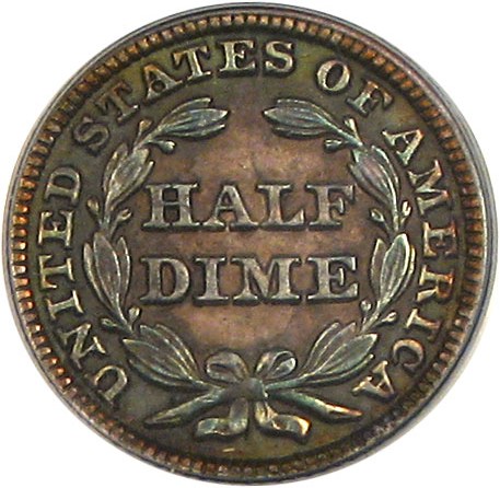 image for: 1849/6 H10c  PCGS MS62 * Color *