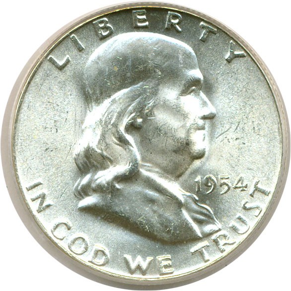 image for: 1954 50c  PCGS MS64 FBL