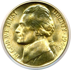 image for: 1944-D 5c PCGS MS66