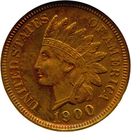 image for: 1900 1c  NGC MS64 RB