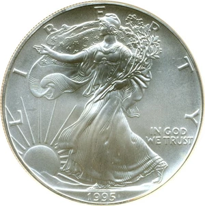 image for: 1995 $1 Silver Eagle NGC MS69