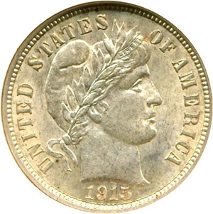 image for: 1915 10c NGC MS62
