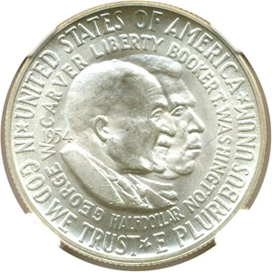 image for: 1954 50c Wash-Carver NGC MS66
