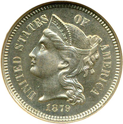 image for: 1879 3cN  NGC Proof 66