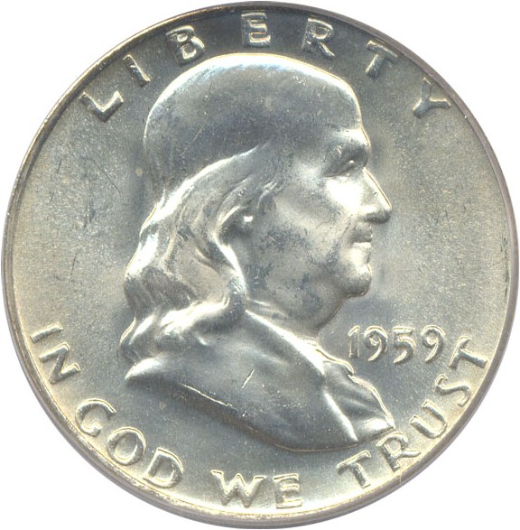 image for: 1959-D 50c  PCGS MS64 FBL