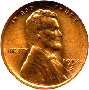image for: 1954-S 1c NGC MS64 RD