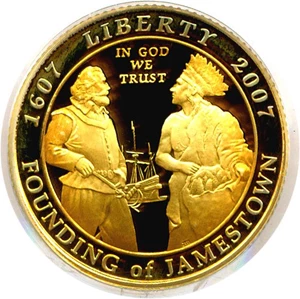 image for: 2007-W $5 Jamestown PCGS Proof 69 DCameo