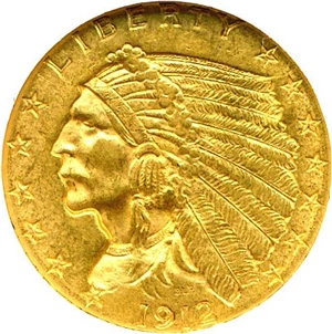 image for: 1912 $2 1/2 NGC MS62