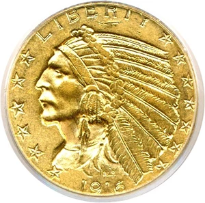 image for: 1916-S $5 PCGS AU55