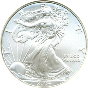 image for: 2004 $1 Silver Eagle NGC MS69 - First Strikes