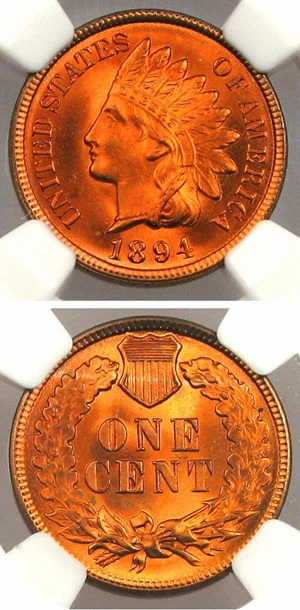 image for: 1894 1c NGC MS67 RD
